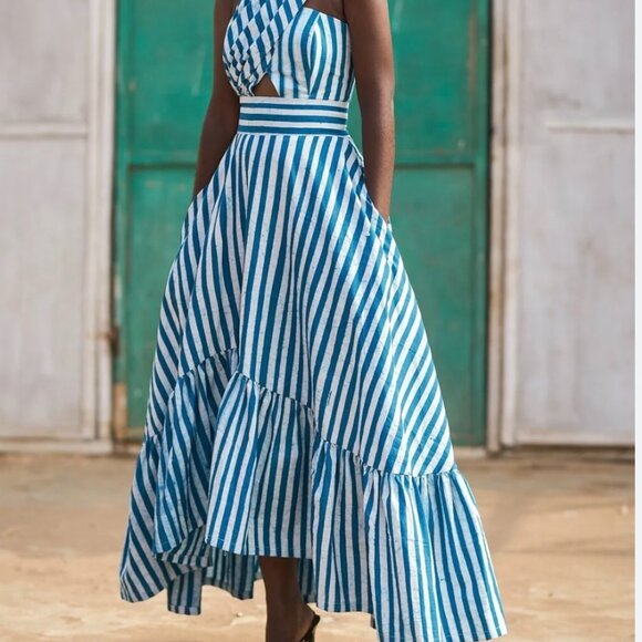 Sika Blue Beeko Dress Handmade - Like New - Picture 2 of 8